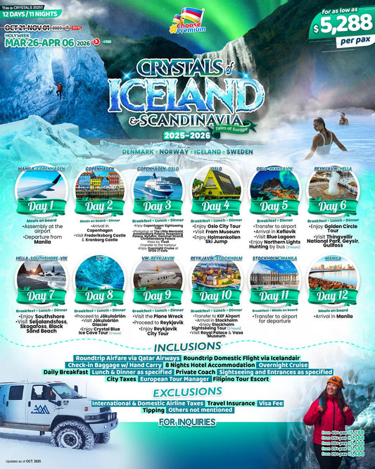 Crystals of Iceland & Scandinavia Tour Package