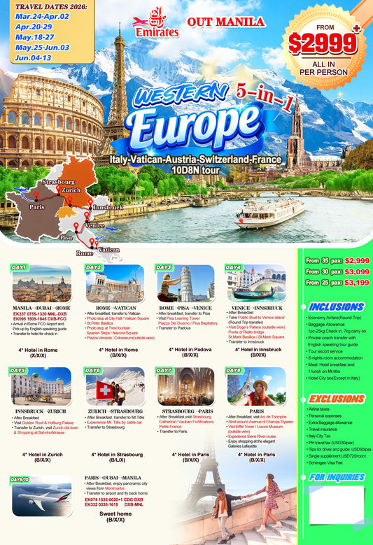 Western 5-in-1 Europe Tour